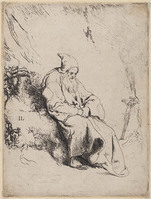 KG 03948
<br/>
Kluizenaar in een grot
<br/>
<em>Lievens, Jan (1607-1674)</em>